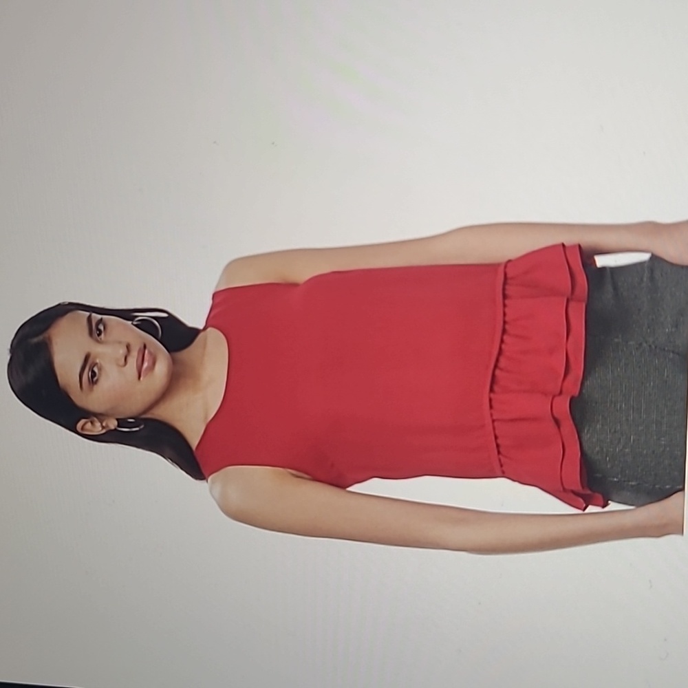 Elle Ruffle Hem Chiffon Top - Picture 9 of 9